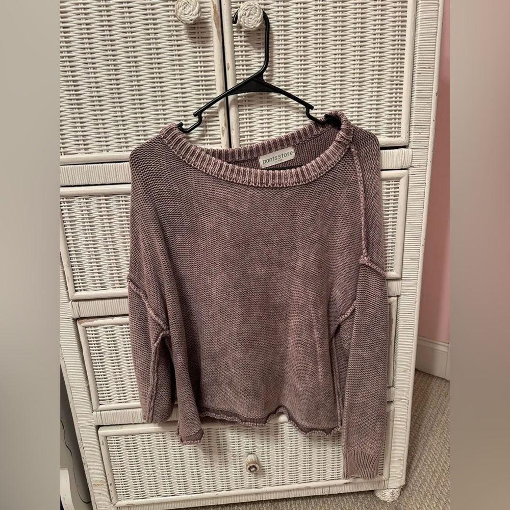 The Pants Store lavender/gray sweater size small